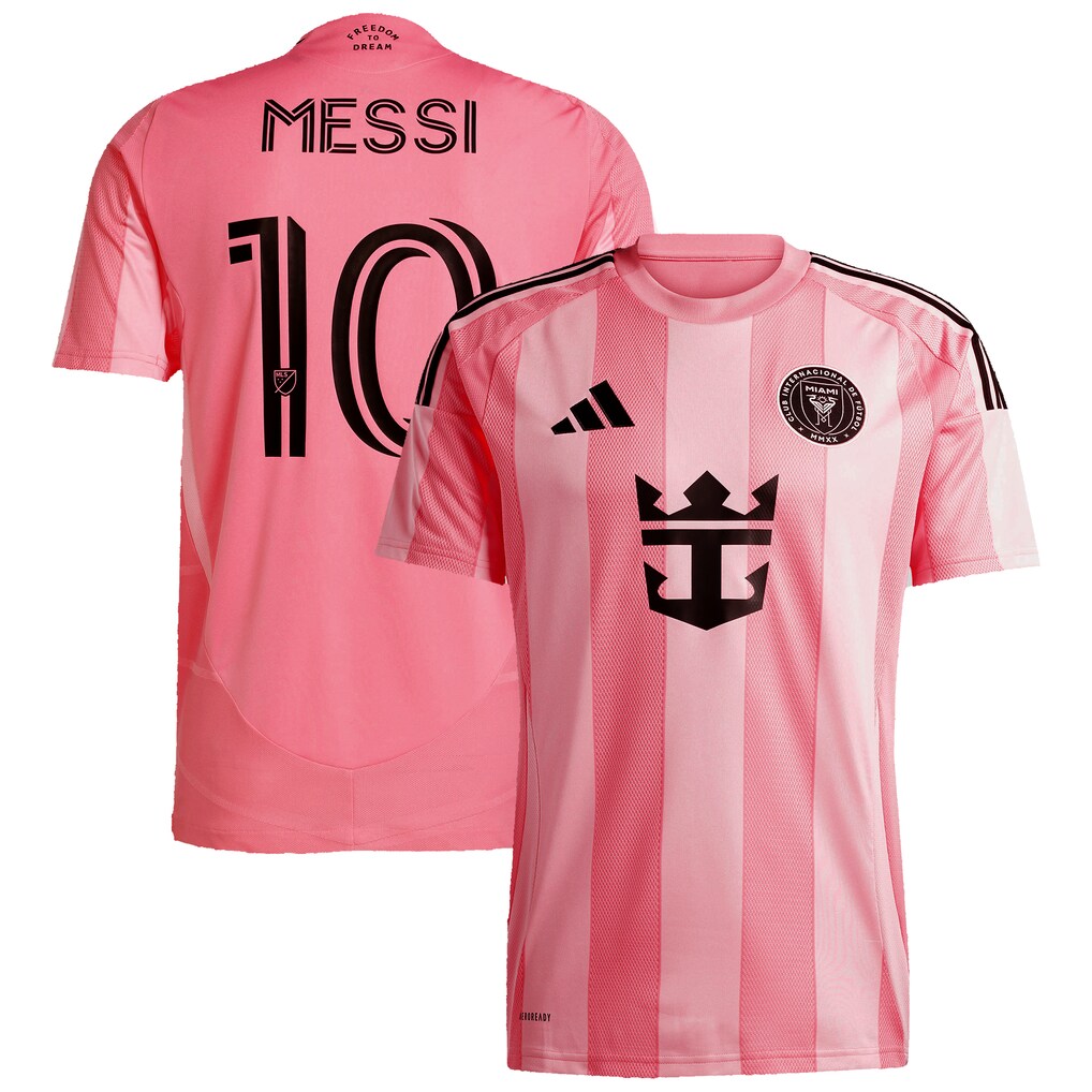 Men's Inter Miami CF Lionel Messi adidas Light Pink 2025 Euforia Replica Player Jersey - Ujersey