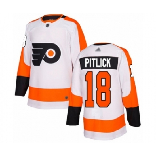 Youth Philadelphia Flyers #18 Tyler Pitlick Authentic White Away Hockey Jersey - Ujersey