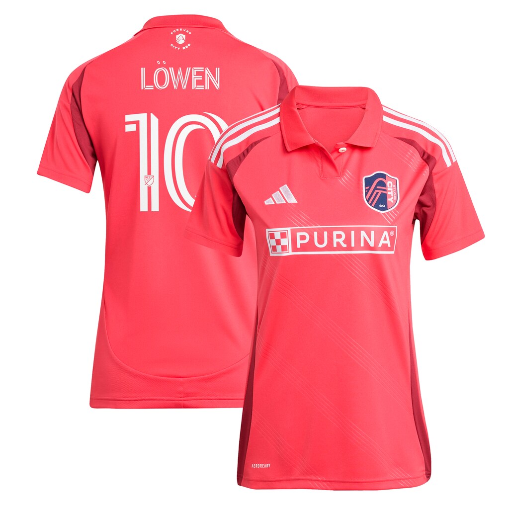 Women's St. Louis City SC Eduard Löwen adidas Red 2025 Forever CITY Red Replica Player Jersey - Ujersey