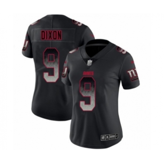 Women's New York Giants #9 Riley Dixon Limited Black Smoke Fashion Football Jersey - Ujersey