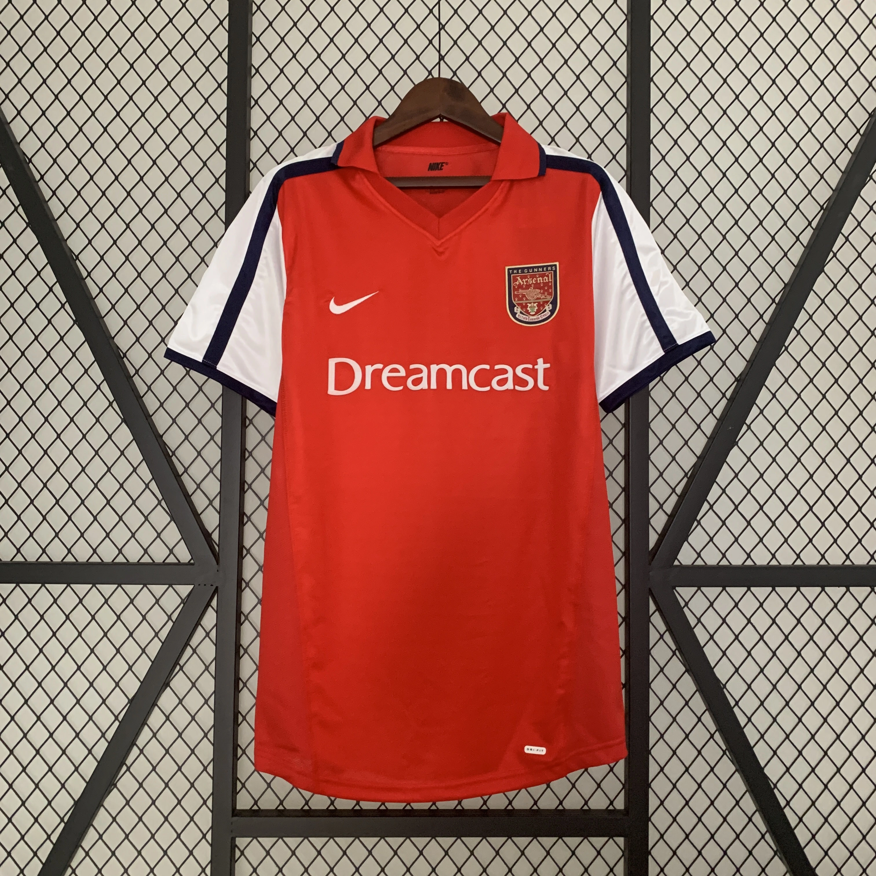 Arsenal Soccer Retro Jersey Home Custom Shirt 2000-02 - ujerseystore
