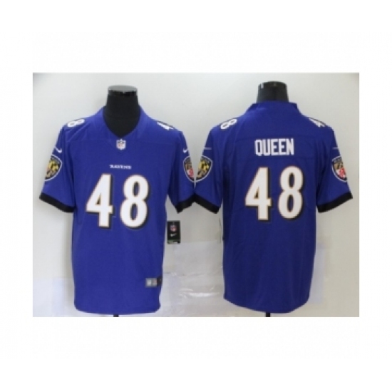 Baltimore Ravens #48 Patrick Queen Purple Team Color Vapor Untouchable Limited Player Football Jersey - Ujersey