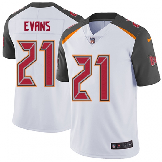 Youth Nike Tampa Bay Buccaneers #21 Justin Evans White Vapor Untouchable Limited Player NFL Jersey - Ujersey
