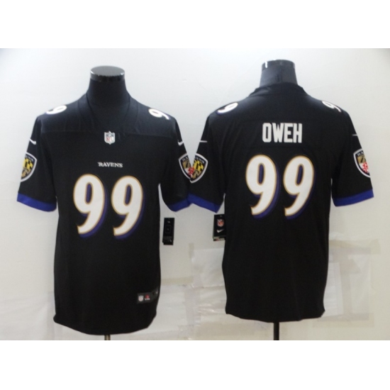 Men's Baltimore Ravens #99 Odafe Oweh Nike Black Limited Jersey - Ujersey