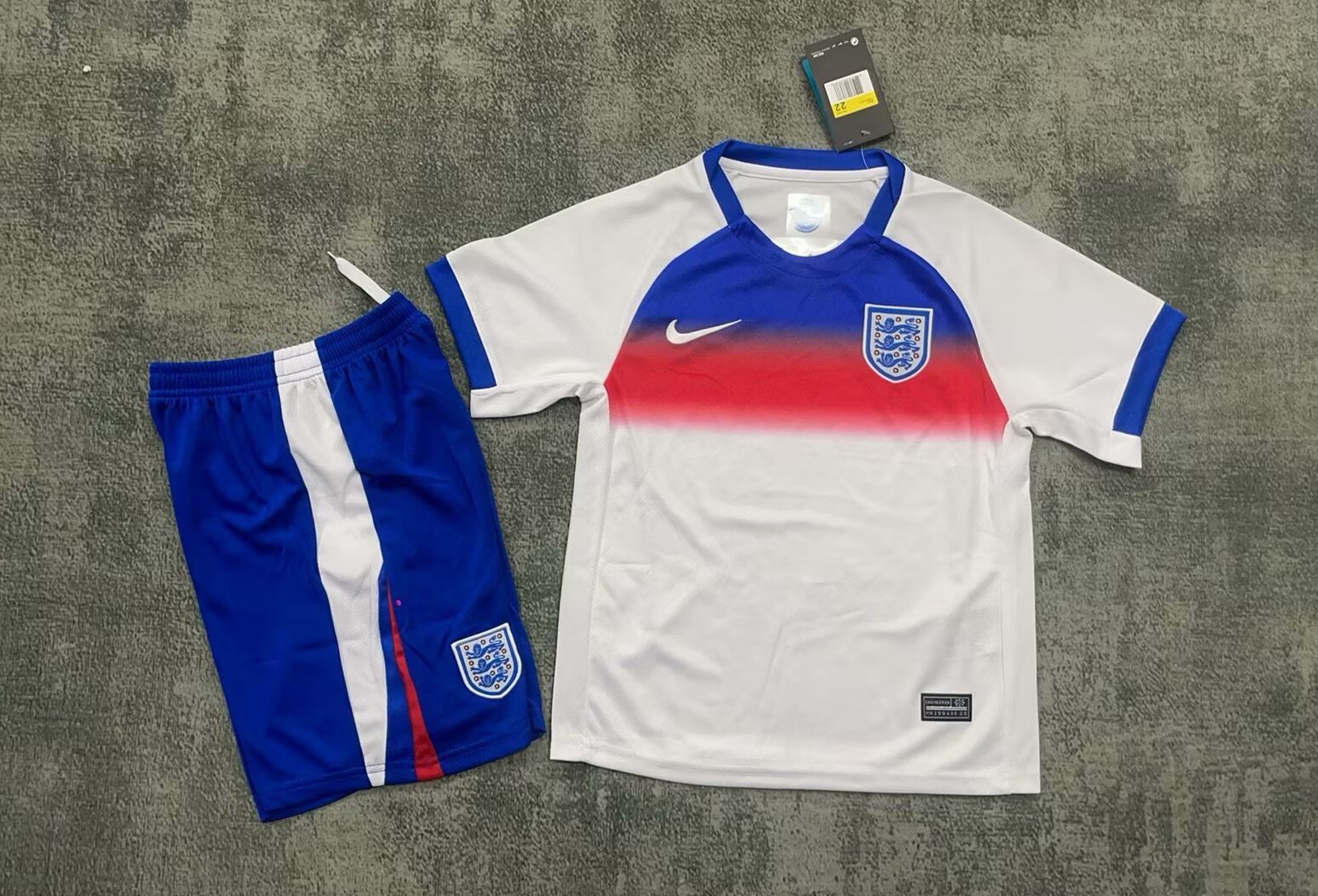 England Soccer Jersey Home Kids Kit Jersey+Shorts 2025 - Ujersey NHL