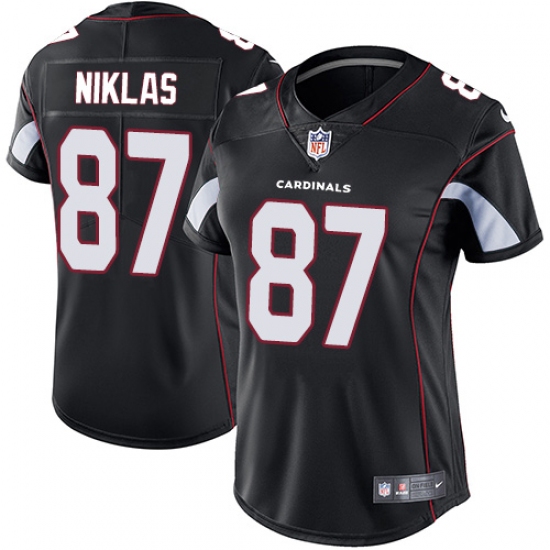Women's Nike Arizona Cardinals #87 Troy Niklas Black Alternate Vapor Untouchable Limited Player NFL Jersey - Ujersey