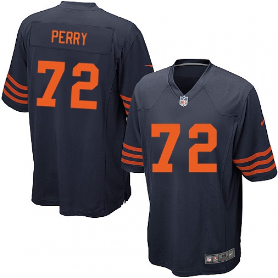 Men's Nike Chicago Bears #72 William Perry Game Navy Blue Alternate NFL Jersey - Ujersey