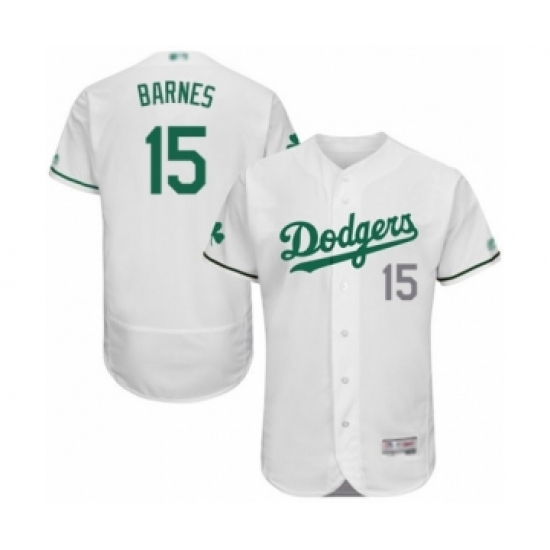 Men's Los Angeles Dodgers #15 Austin Barnes White Celtic Flexbase Authentic Collection Baseball Player Jersey - Ujersey