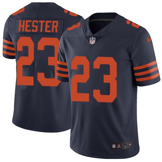 Men's Nike Chicago Bears #23 Devin Hester Navy Blue Alternate Vapor Untouchable Limited Player NFL Jersey - Ujersey