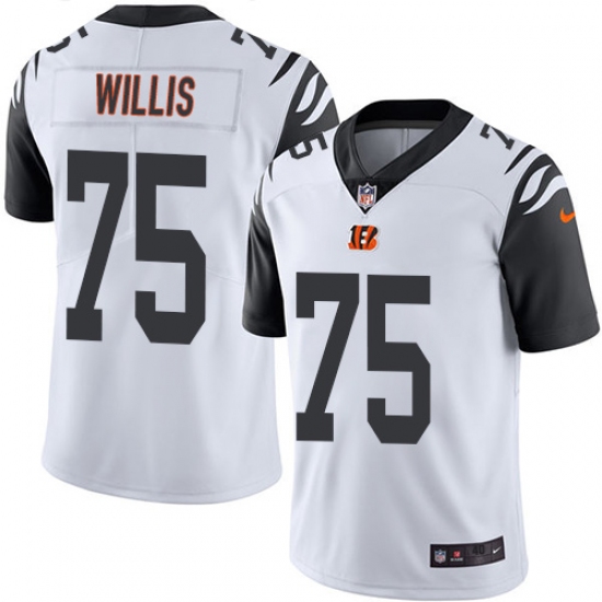 Men's Nike Cincinnati Bengals #99 Jordan Willis Elite White Rush Vapor Untouchable NFL Jersey - Ujersey