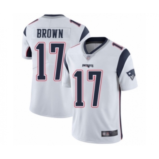 Youth New England Patriots #17 Antonio Brown White Vapor Untouchable Limited Player Football Jersey - Ujersey