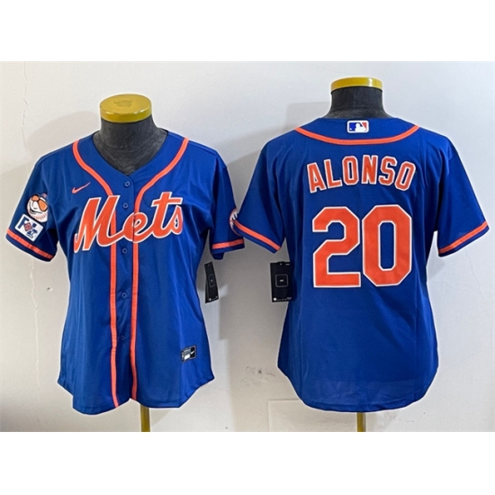 Women's New York Mets #20 Pete Alonso Royal 2025 Spring Training Cool Base Stitched Baseball Jersey(Run Small) - Ujersey