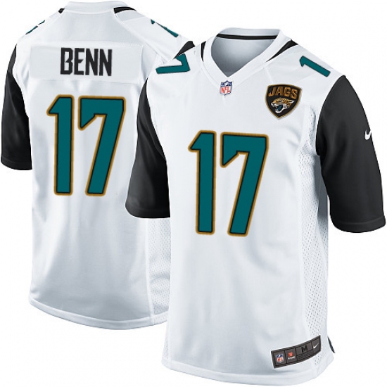 Men's Nike Jacksonville Jaguars #17 Arrelious Benn Game White NFL Jersey - Ujersey