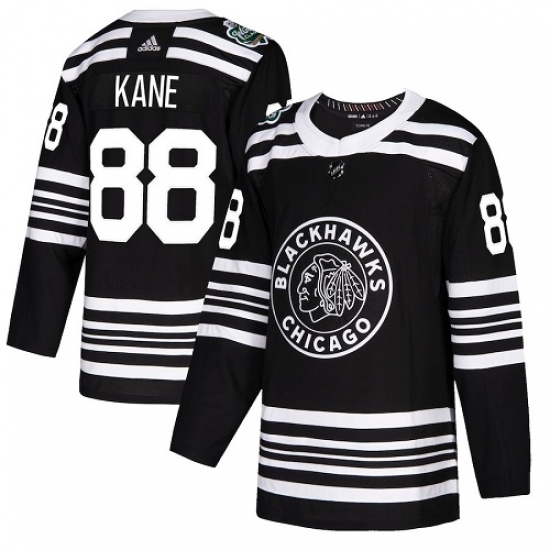 Men's Adidas Chicago Blackhawks #88 Patrick Kane Authentic Black 2019 Winter Classic NHL Jersey - Ujersey