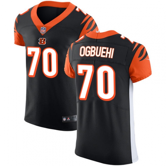 Men's Nike Cincinnati Bengals #70 Cedric Ogbuehi Black Team Color Vapor Untouchable Elite Player NFL Jersey - Ujersey