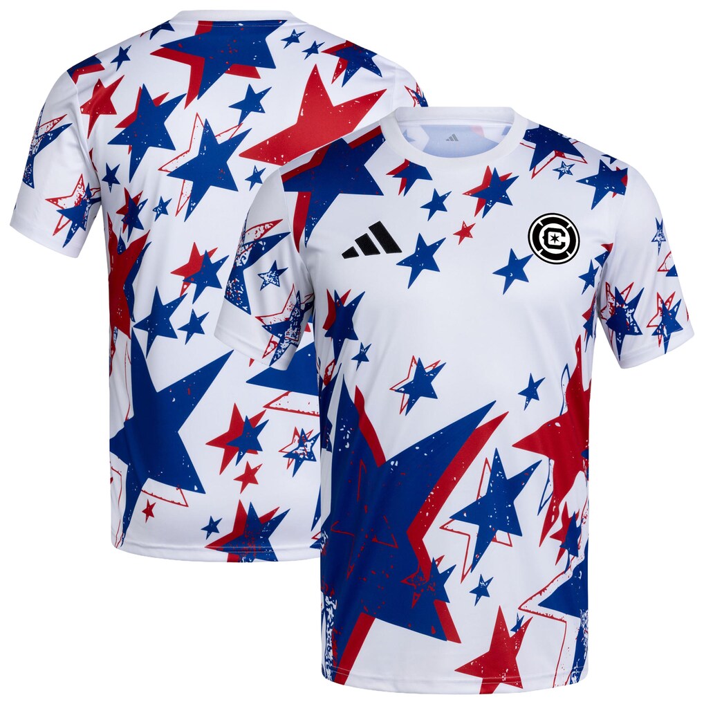 Men's Chicago Fire adidas White 2026 Americana Pre-Match Jersey - Ujersey