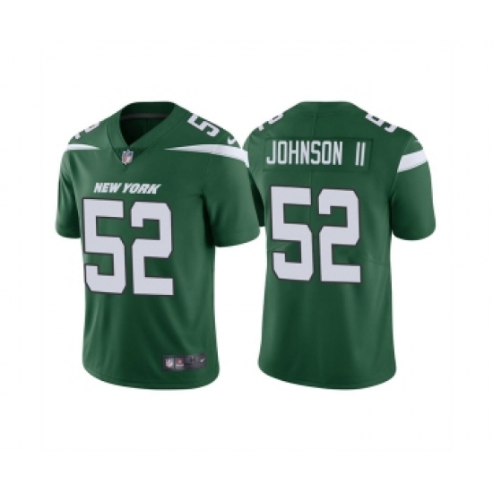 Men's New York Jets #52 Jermaine Johnson II 2022 Green Vapor Untouchable Limited Stitched Jersey - Ujersey