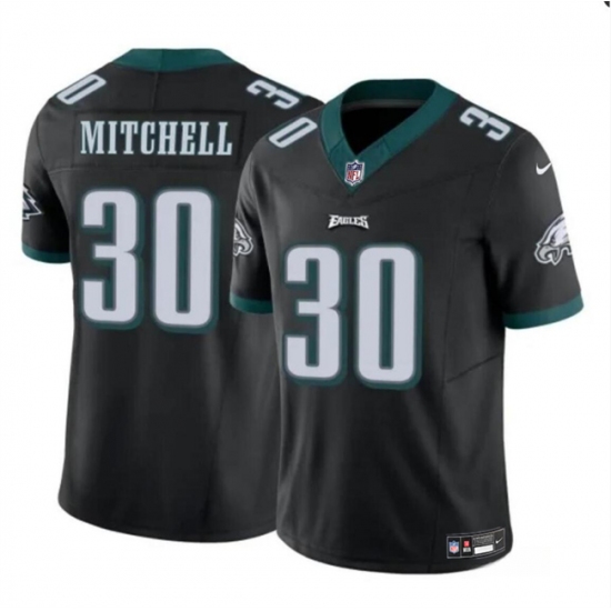 Men's Philadelphia Eagles #30 Quinyon Mitchell Black 2024 Draft F.U.S.E Vapor Untouchable Limited Football Stitched Jersey - Ujersey