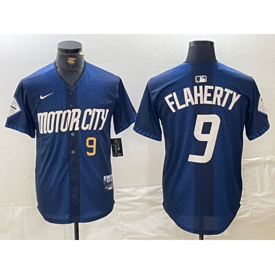 Mens Detroit Tigers #9 Jack Flaherty Number 2024 Navy City Connect Cool Limited Stitched Jersey - Ujersey