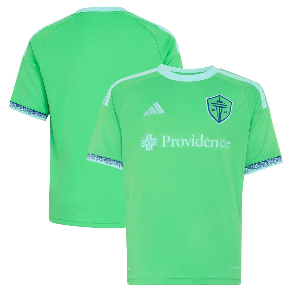 Youth Seattle Sounders FC adidas Rave Green 2026 The Evergreen State Kit Replica Jersey - Ujersey