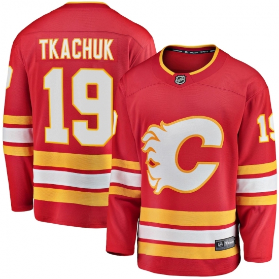 Men's Calgary Flames #19 Matthew Tkachuk Fanatics Branded Red 2020-21 Home Premier Breakaway Player Jersey - Ujersey