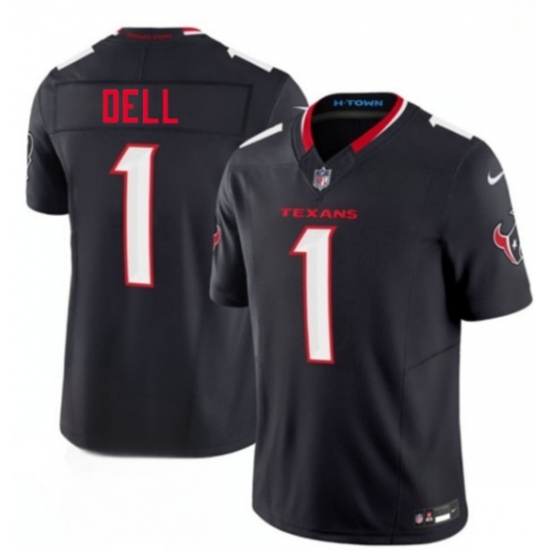 Men's Houston Texans #1 Tank Dell Navy 2nd Alternate 2026 F.U.S.E. Vapor Limited Football Stitched Jersey - Ujersey
