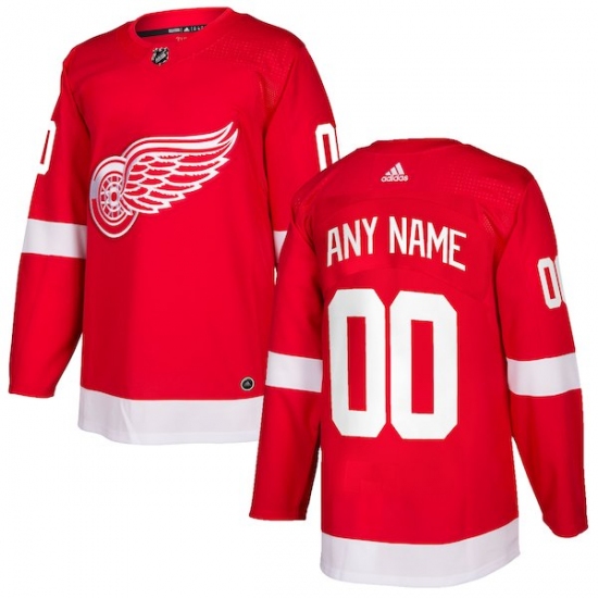 Men's Detroit Red Wings adidas Red Authentic Custom Jersey - Ujersey