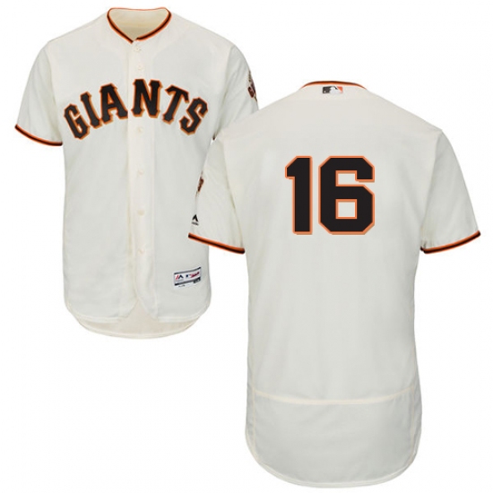 Men's Majestic San Francisco Giants #16 Austin Jackson Cream Home Flex Base Authentic Collection MLB Jersey - Ujersey