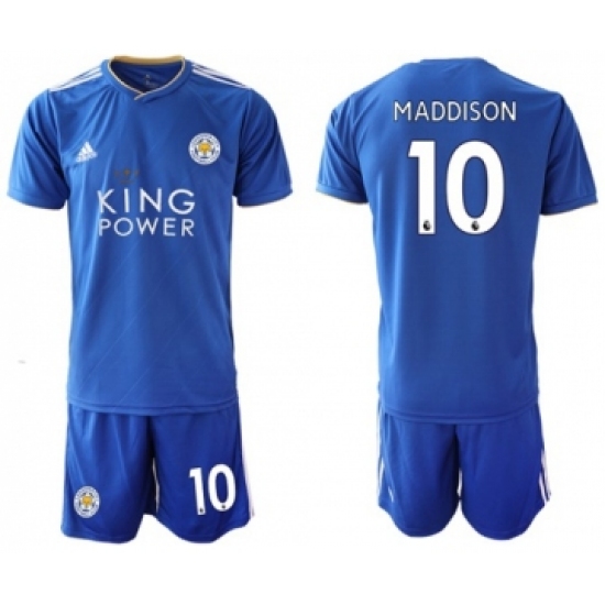 Leicester City #10 Maddison Home Soccer Club Jersey