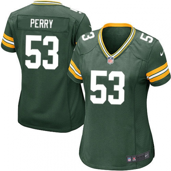 Women's Nike Green Bay Packers #53 Nick Perry Game Green Team Color NFL Jersey - Ujersey