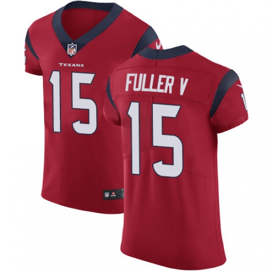 Men's Nike Houston Texans #15 Will Fuller V Red Alternate Vapor Untouchable Elite Player NFL Jersey - Ujersey
