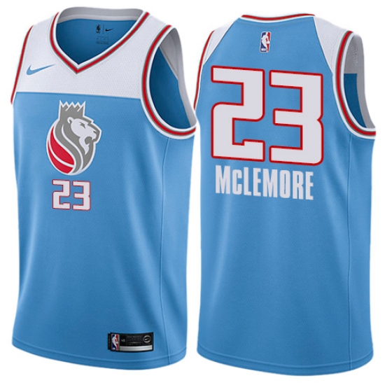 Men's Nike Sacramento Kings #23 Ben McLemore Swingman Blue NBA Jersey - City Edition - Ujersey