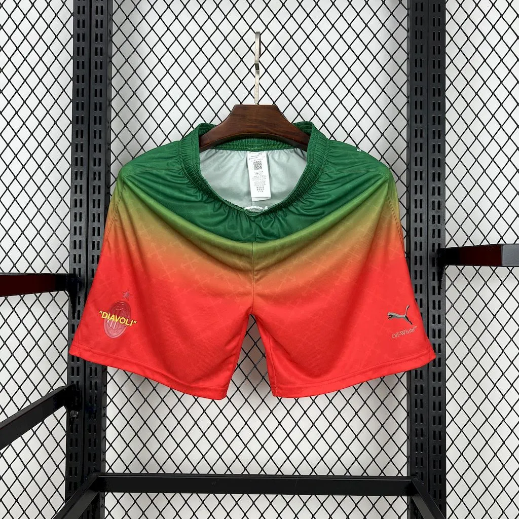 AC Milan Soccer Jersey Fourth Away Goalkeeper Custom Shorts 2024/25 - Ujersey Shop