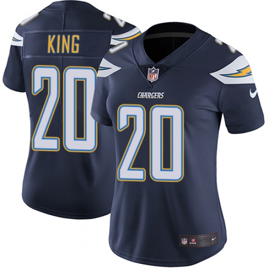 Women's Nike Los Angeles Chargers #20 Desmond King Navy Blue Team Color Vapor Untouchable Elite Player NFL Jersey - Ujersey