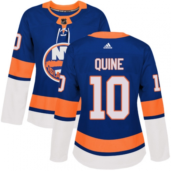 Women's Adidas New York Islanders #10 Alan Quine Premier Royal Blue Home NHL Jersey - Ujersey