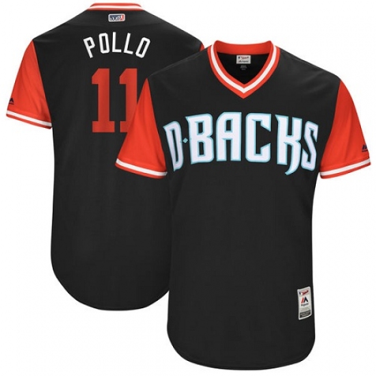 Men's Majestic Arizona Diamondbacks #11 A. J. Pollock 