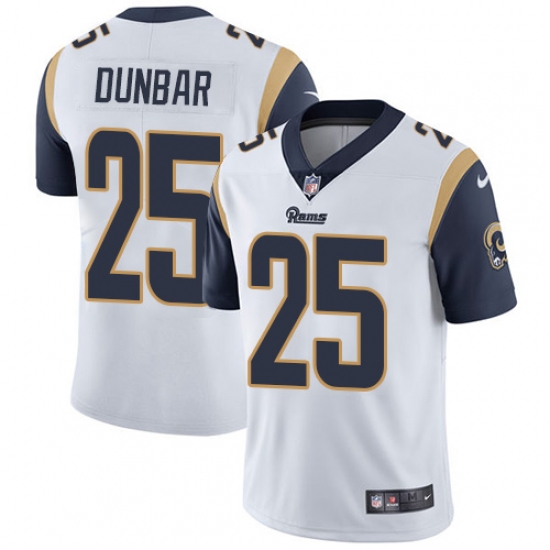 Youth Nike Los Angeles Rams #25 Lance Dunbar White Vapor Untouchable Limited Player NFL Jersey - Ujersey