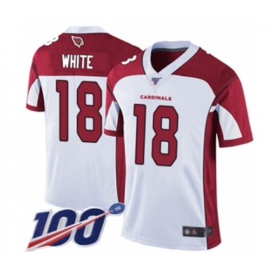 Men's Arizona Cardinals #18 Kevin White Vapor Untouchable Limited Player 100th Season Football Jersey - Ujersey