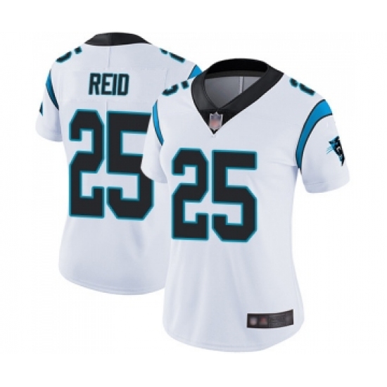 Women's Carolina Panthers #25 Eric Reid White Vapor Untouchable Limited Player Football Jersey - Ujersey