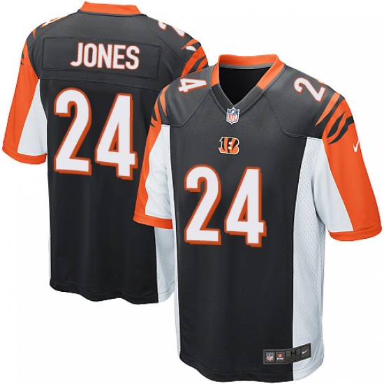 Men's Nike Cincinnati Bengals #24 Adam Jones Game Black Team Color NFL Jersey - Ujersey
