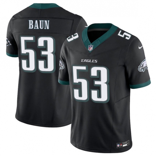 Men's Philadelphia Eagles #53 Zack Baun Black 2025 F.U.S.E. Vapor Untouchable Limited Football Stitched Jersey - Ujersey