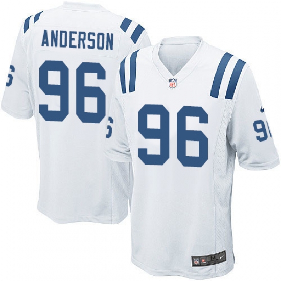 Men's Nike Indianapolis Colts #96 Henry Anderson Game White NFL Jersey - Ujersey
