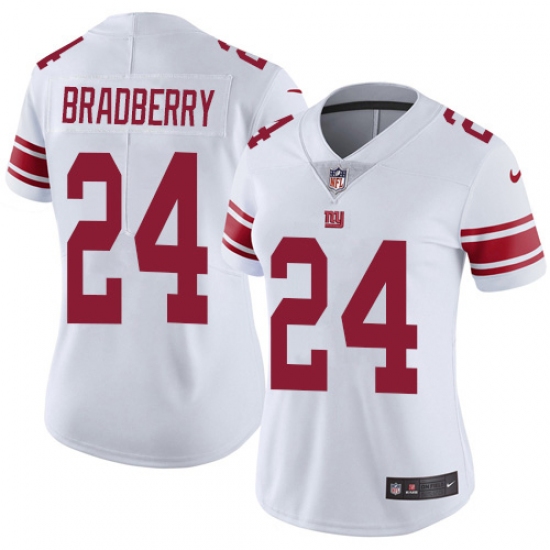 Women's New York Giants #24 James Bradberry White Stitched Vapor Untouchable Limited Jersey - Ujersey