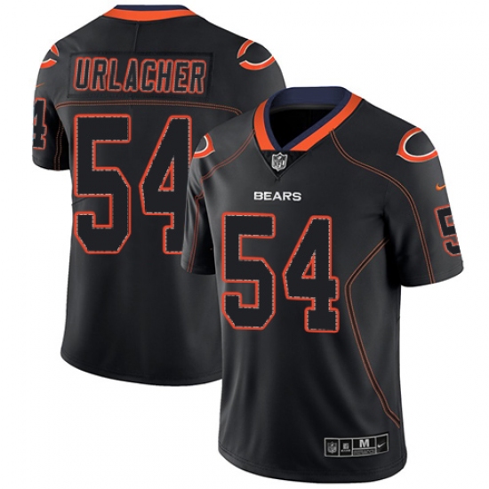 Men's Nike Chicago Bears #54 Brian Urlacher Limited Lights Out Black Rush NFL Jersey - Ujersey