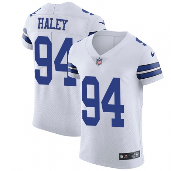 Men's Nike Dallas Cowboys #94 Charles Haley Elite White NFL Jersey - Ujersey