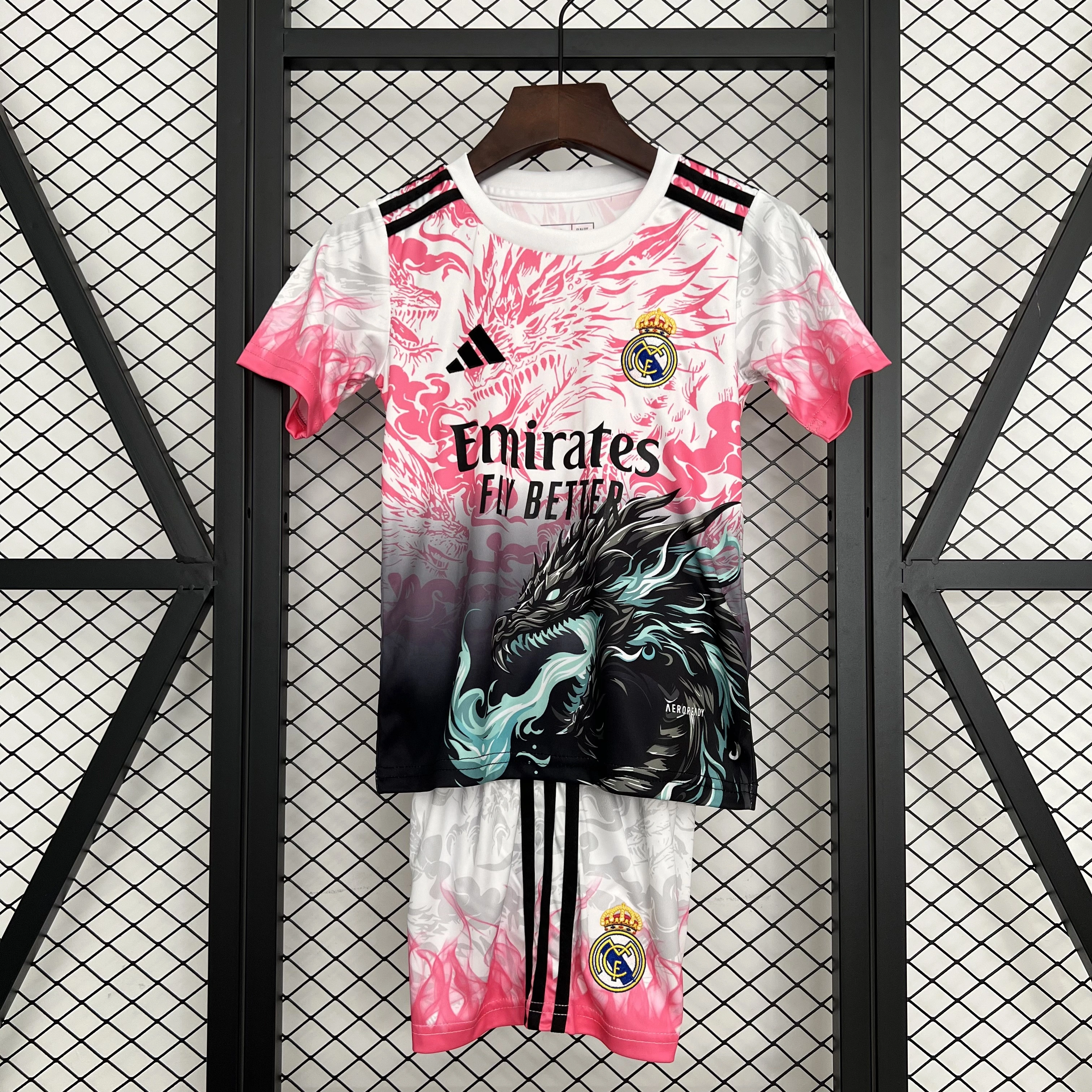 Real Madrid Soccer Jersey Dragon Special Edition Kids Kit Jersey+Shorts 2025/26