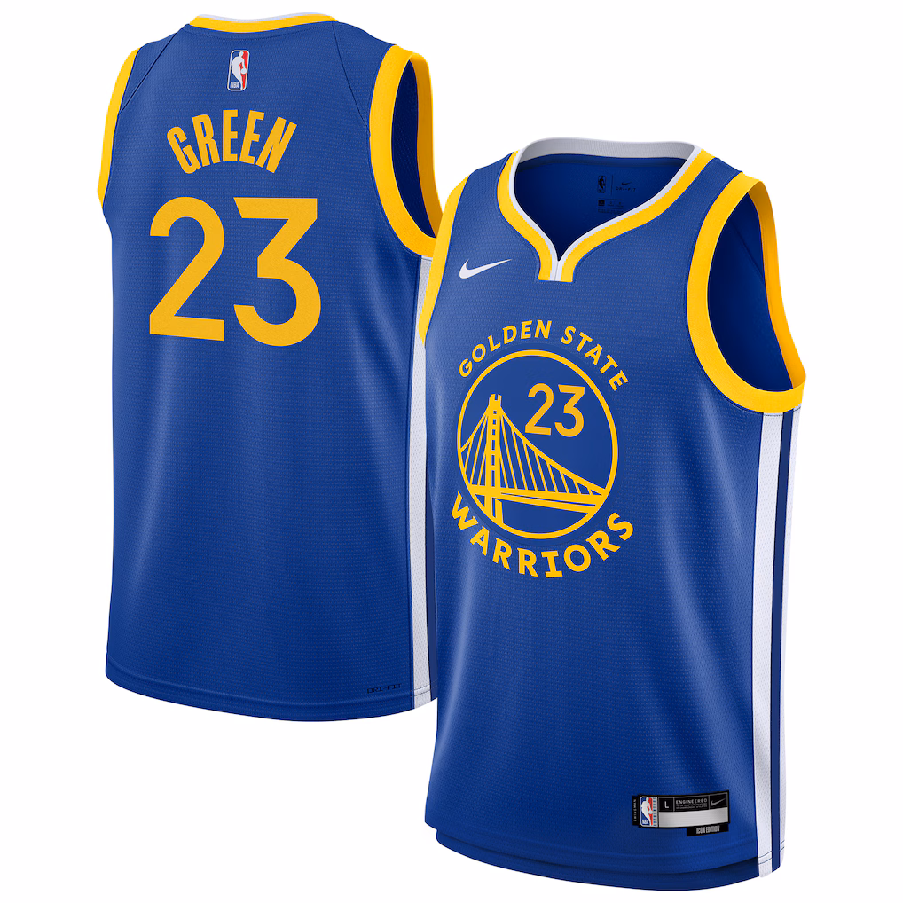 Youth Golden State Warriors Draymond Green Nike Royal Swingman Jersey - Icon Edition - SUjersey01