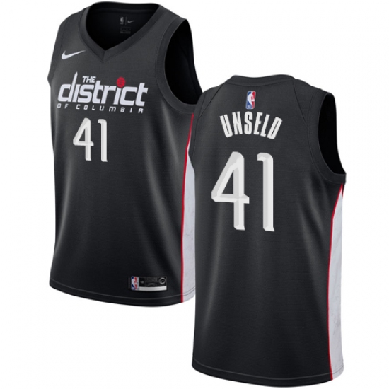 Women's Nike Washington Wizards #41 Wes Unseld Swingman Black NBA Jersey - City Edition - Ujersey