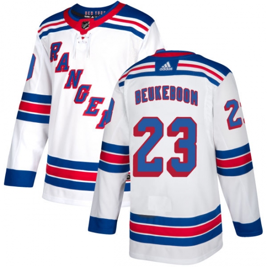 Men's Reebok New York Rangers #23 Jeff Beukeboom Authentic White Away NHL Jersey - Ujersey