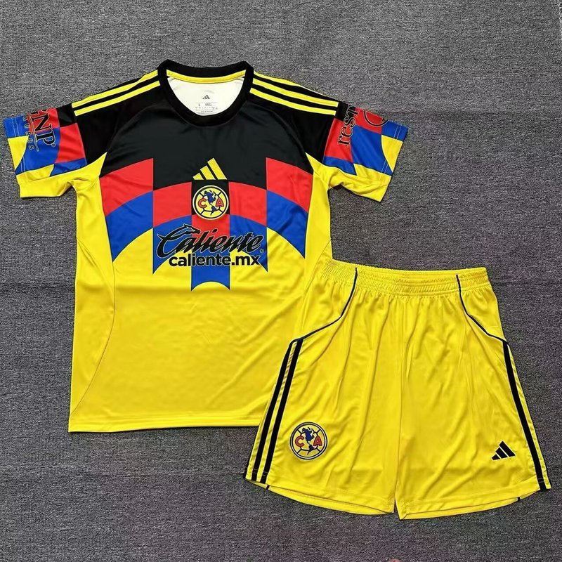 Club America Soccer Jersey Home Kids Kit Jersey+Shorts 2025/26 - U-jersey